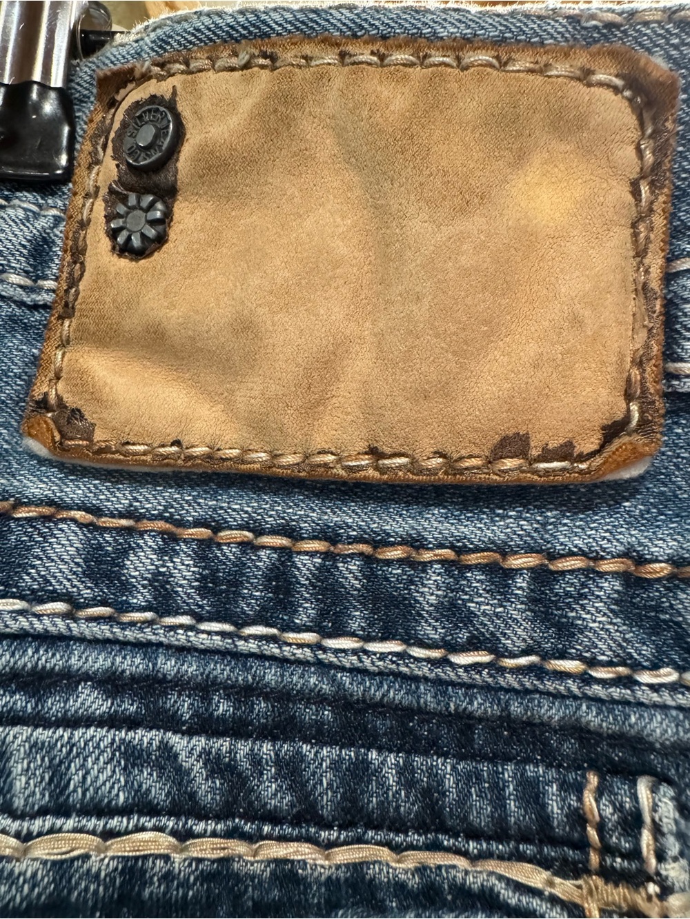 Silver Jeans Co Men’s Blue Jeans Zac Flap W40/L32 Used - Picture 8 of 11